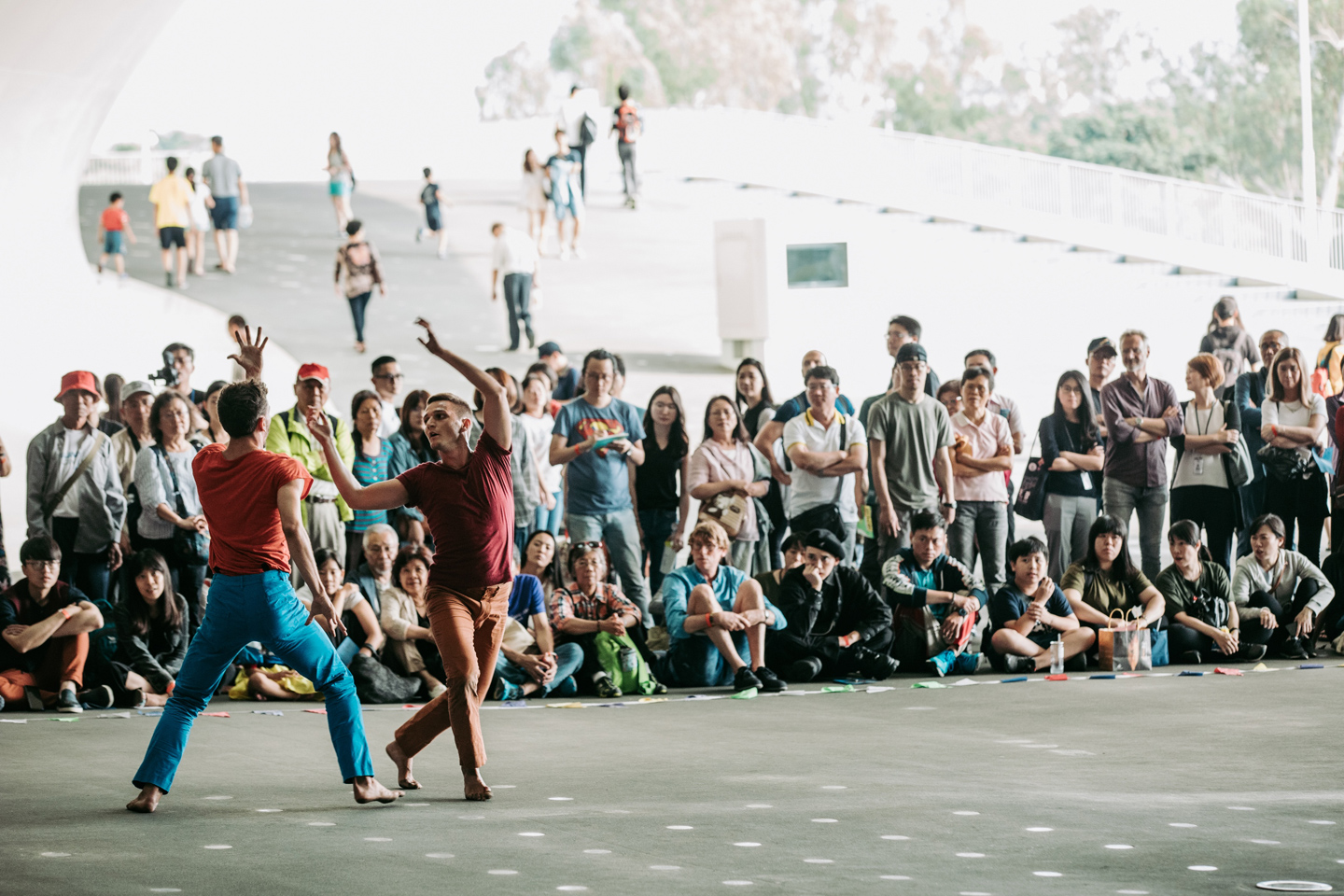 Photo of The outdoor section of Yuval Pick’s Hydra, Taiwan Dance Platform 2018